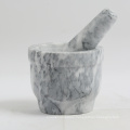 Creative Home 5.9" Diam. x 5.11" H  Marble Stone Mortar and Pestle Set